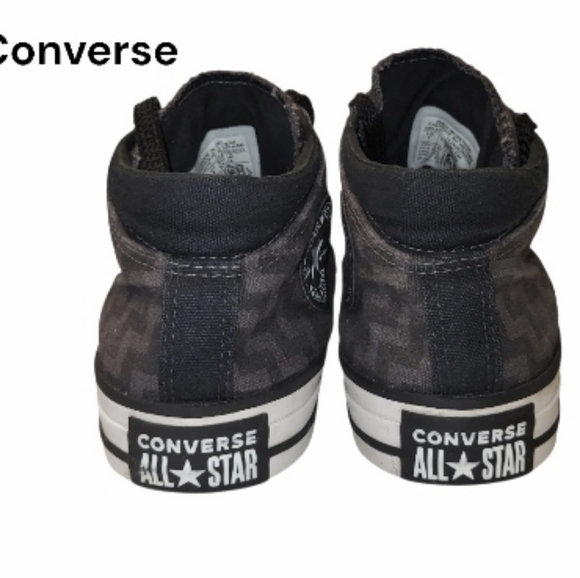Converse All Star Chuck Taylor Madglam Glam Chevron Black Gray Sneaker Women 7 - Picture 7 of 12